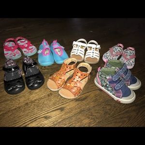 Toddler girl size 6 shoe lot